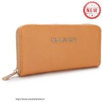 michael kors saffiano continental groot bruin portefeuilles Schooltassen pszin823